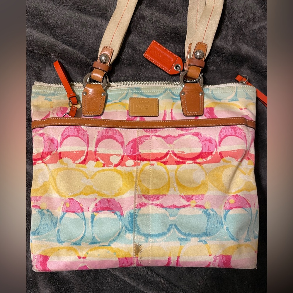 Coach Hampton Watercolor Bag
